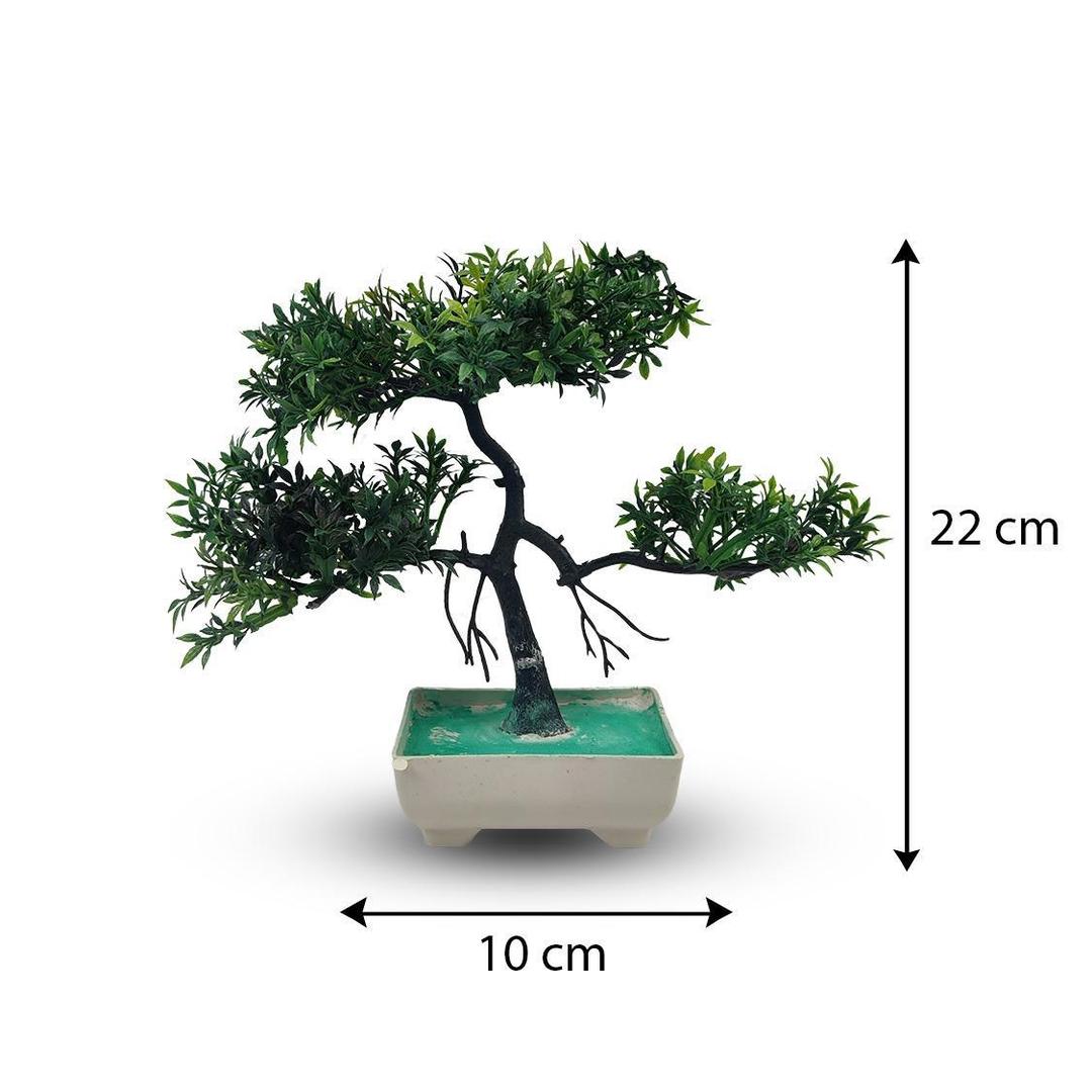 Artificial Green Bonsai Tree - 1 Pc