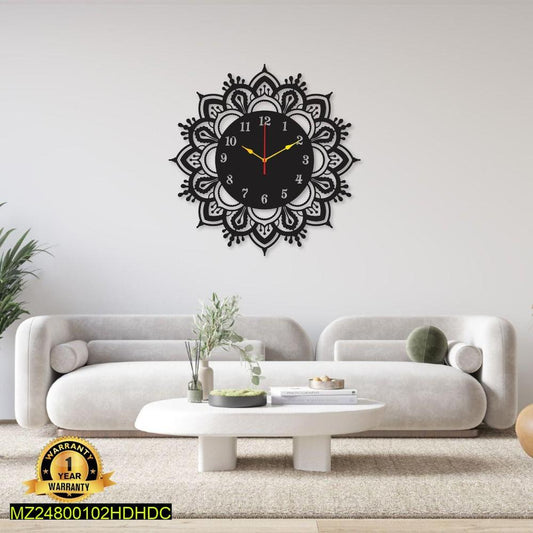 Sun Round Analogue Wall Clock